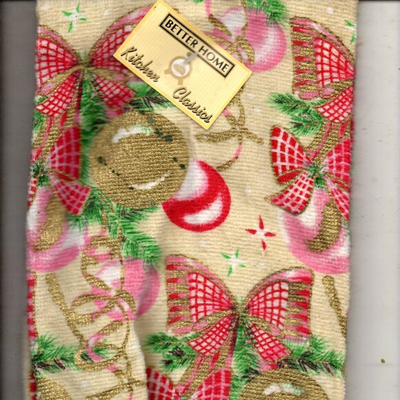 Vintage Holiday Kitchen Towel - New with tags - Picture 1 of 1